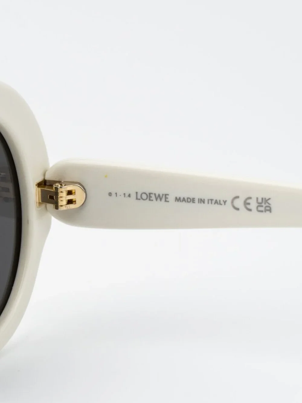 Loewe Women Sunglasses Ivory Smoke Round LW40135I 25A NEW AUTHENTIC